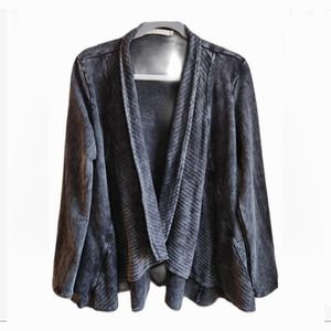 Testimony Los Angeles French Terry Open Front Jacket Size Small